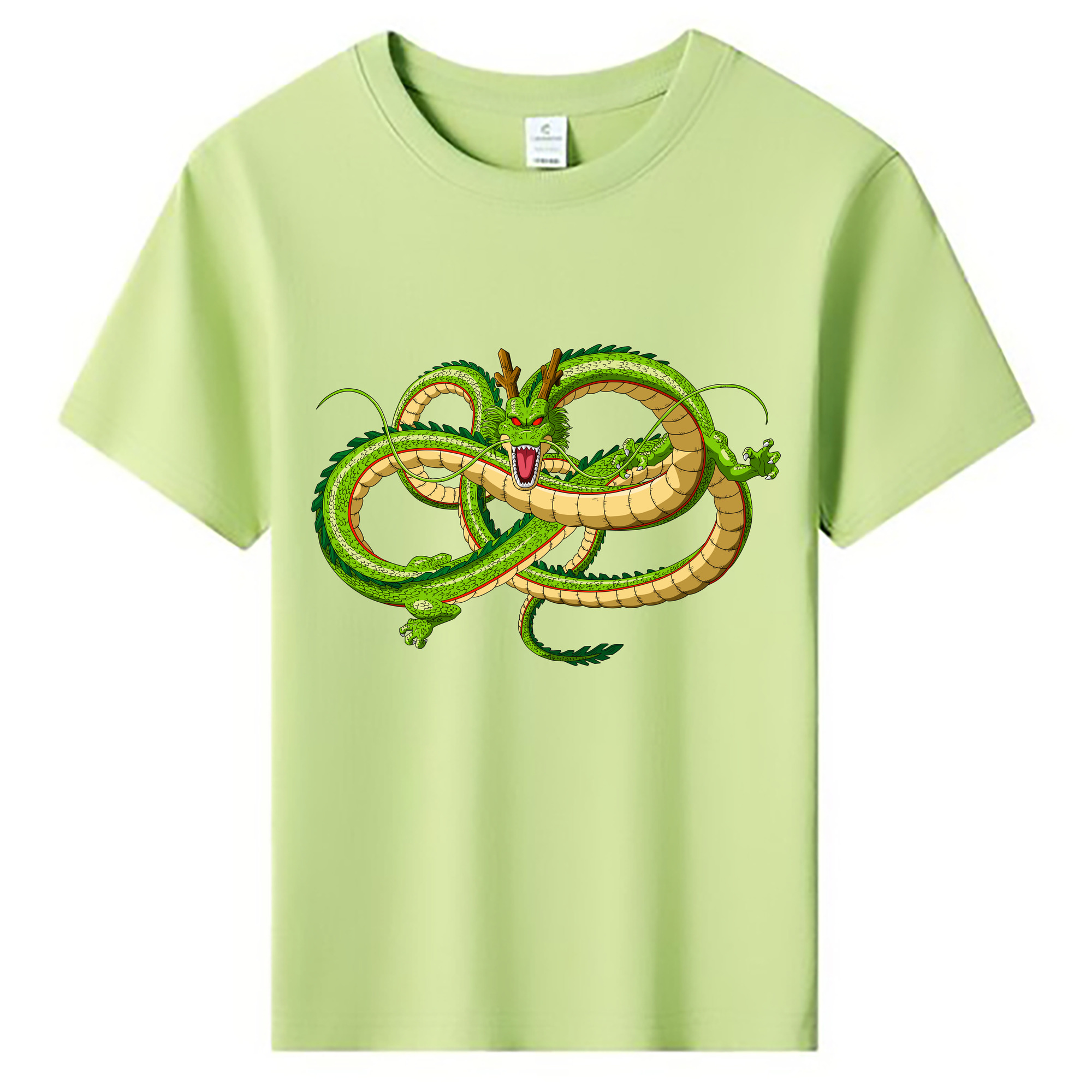 （画像用） ドラゴンボール 神龍 シェンロン DRAGON BALL Shenron 綿100％キッズTシャツ（フロントプリント）